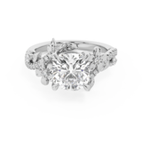 Cushion Nature Inspired Lab Grown Diamond Engagement Ring