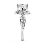 Cushion Nature Inspired Lab Grown Diamond Engagement Ring
