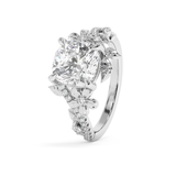 Cushion Nature Inspired Lab Grown Diamond Engagement Ring