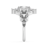 Oval Nature Inspired Lab Grown Diamond Engagement Ring