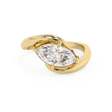 East West Marquise Solitaire Rapture Lab Grown Diamond Engagement Ring