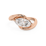 East West Marquise Solitaire Rapture Lab Grown Diamond Engagement Ring
