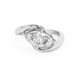 East West Marquise Solitaire Rapture Lab Grown Diamond Engagement Ring