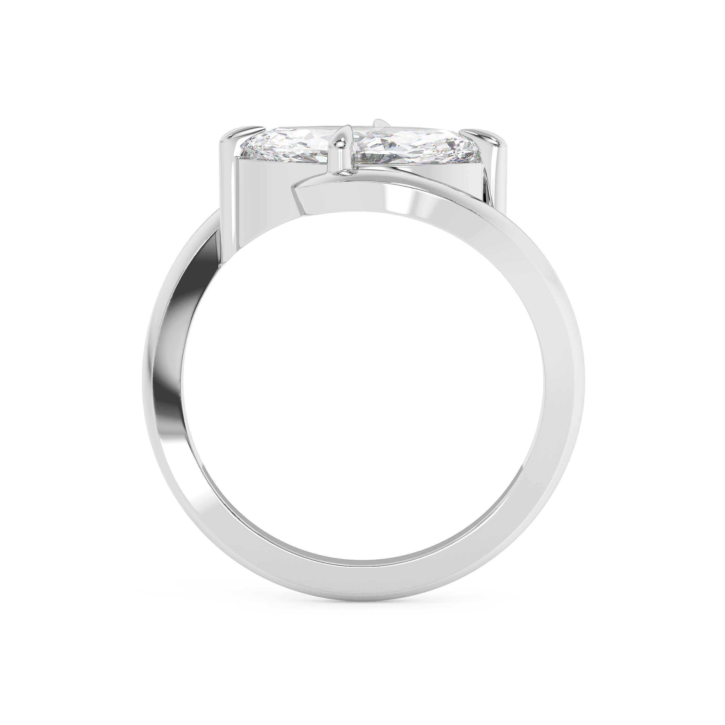 East West Marquise Solitaire Rapture Lab Grown Diamond Engagement Ring