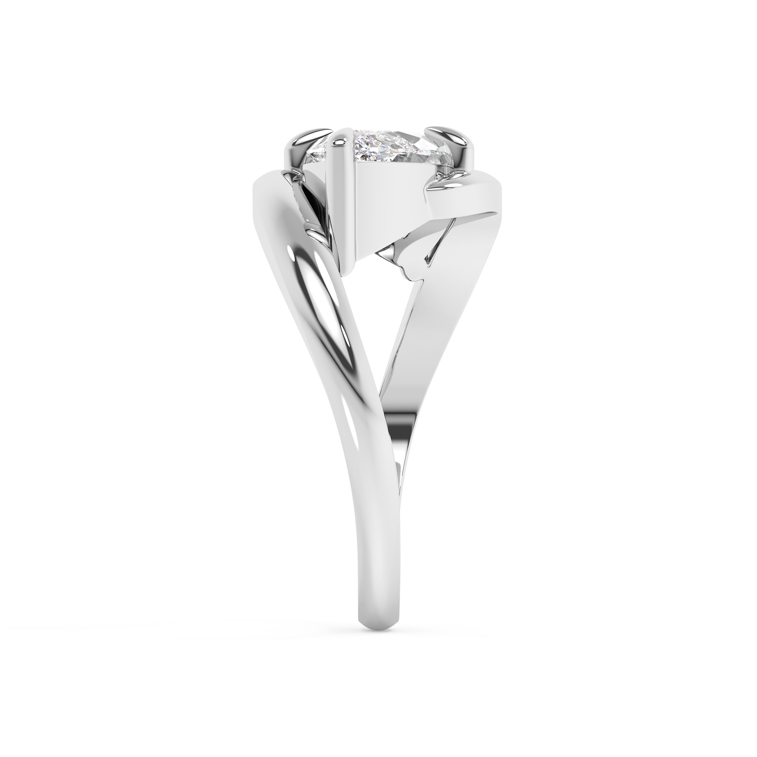East West Marquise Solitaire Rapture Lab Grown Diamond Engagement Ring