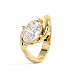 East West Oval Solitaire Rapture Lab Grown Diamond Engagement Ring