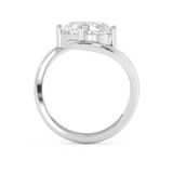 East West Oval Solitaire Rapture Lab Grown Diamond Engagement Ring