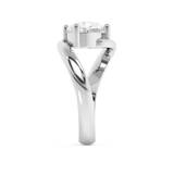 East West Oval Solitaire Rapture Lab Grown Diamond Engagement Ring