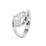 East West Oval Solitaire Rapture Lab Grown Diamond Engagement Ring