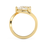 East West Pear Solitaire Rapture Lab Grown Diamond Engagement Ring