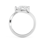 East West Pear Solitaire Rapture Lab Grown Diamond Engagement Ring