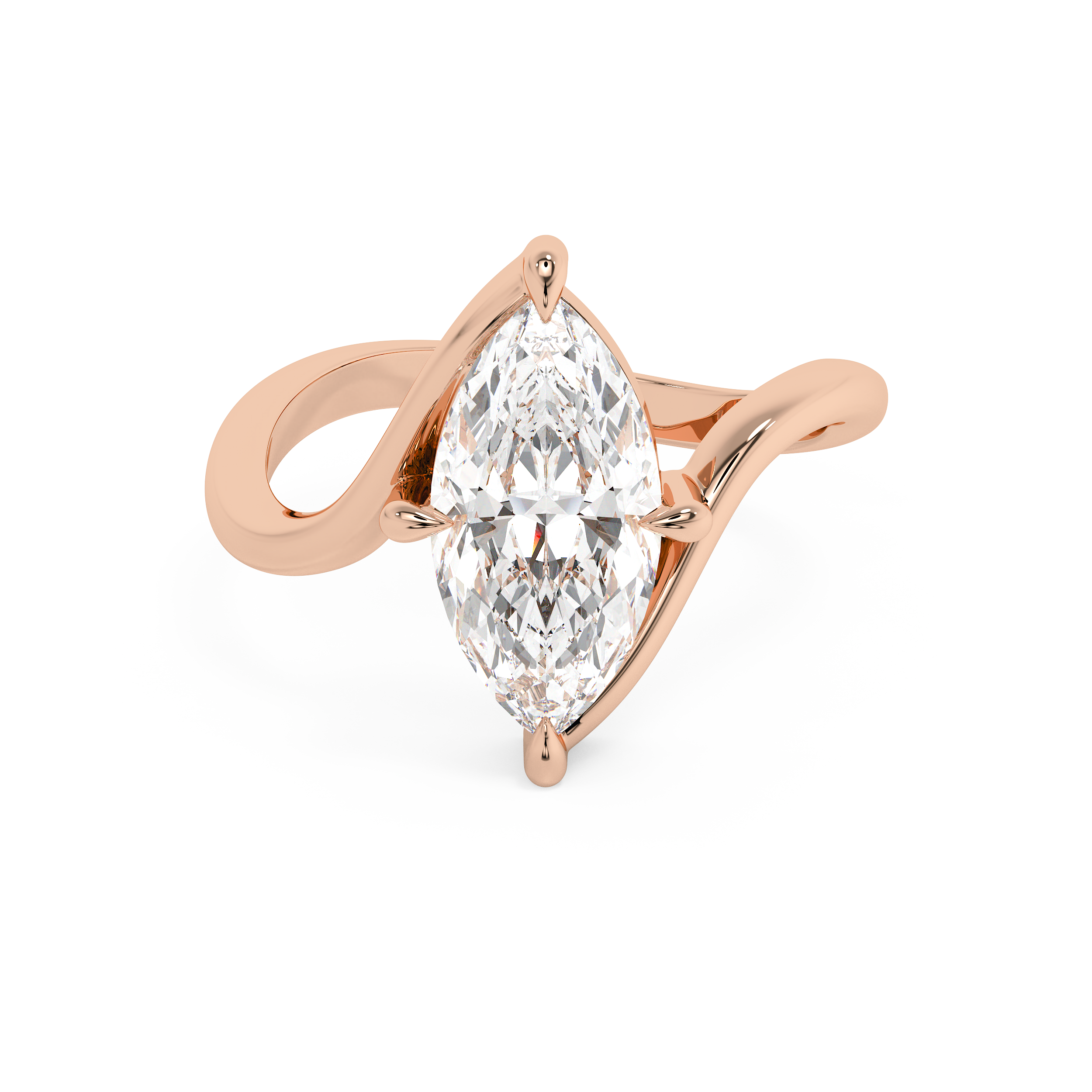 Marquise Solitaire Rapture Lab Grown Diamond Engagement Ring