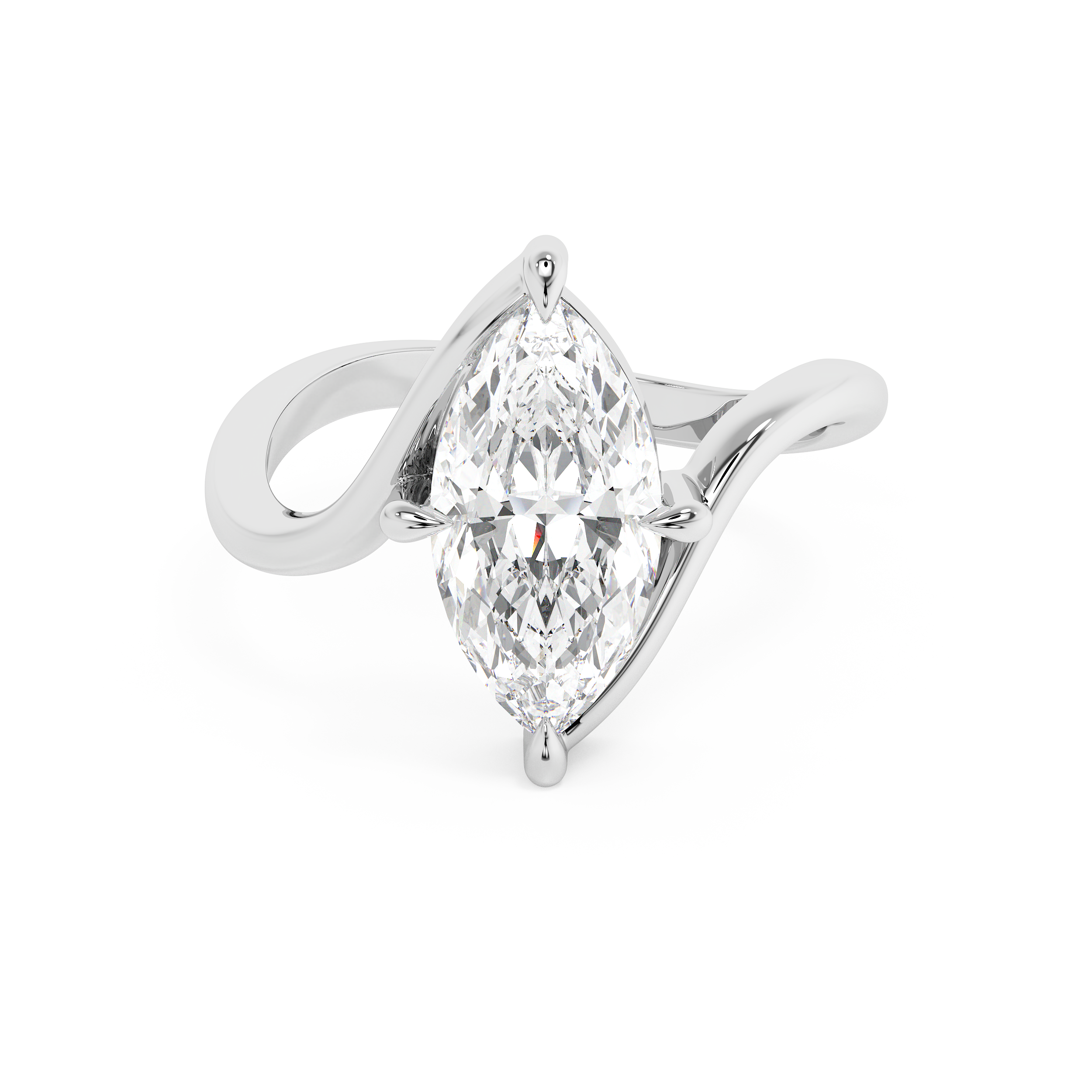Marquise Solitaire Rapture Lab Grown Diamond Engagement Ring
