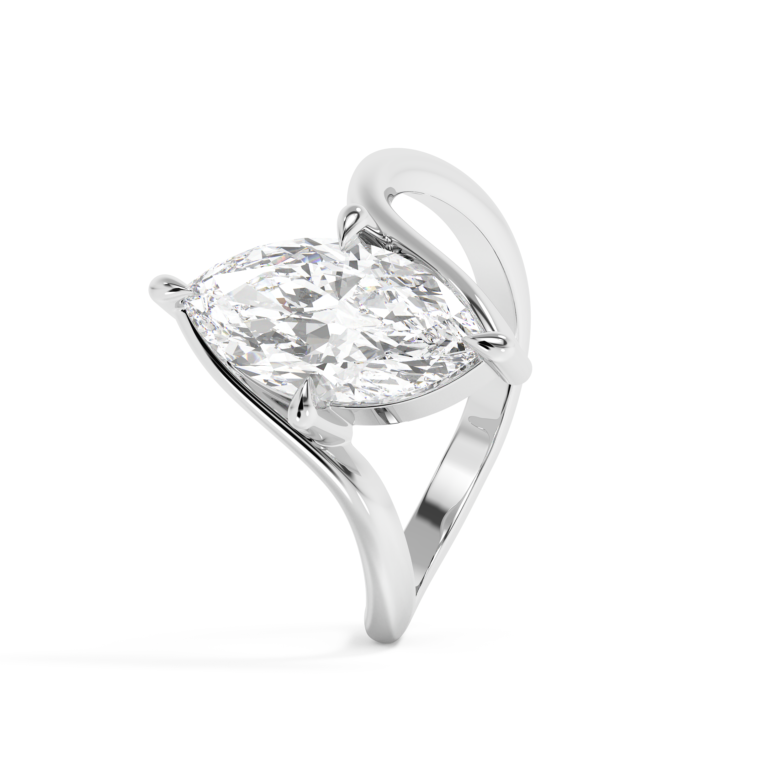Marquise Solitaire Rapture Lab Grown Diamond Engagement Ring