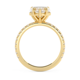 Heart Pave Lab Grown Diamond Engagement Ring