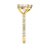 Heart Pave Lab Grown Diamond Engagement Ring