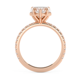 Heart Pave Lab Grown Diamond Engagement Ring