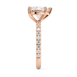 Heart Pave Lab Grown Diamond Engagement Ring