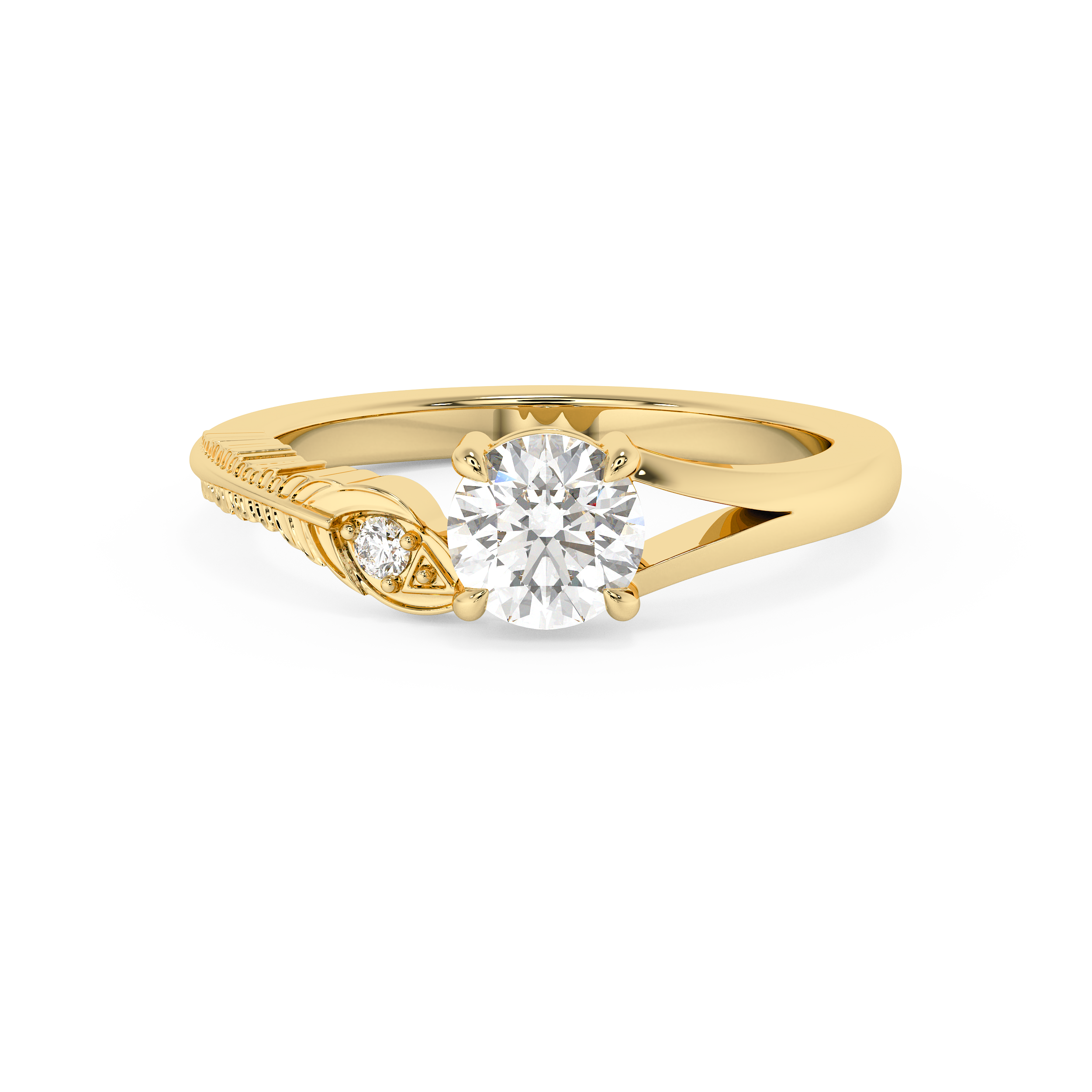 0.775 TCW Round Toi Et Moi Lab Grown Diamond Engagement Ring