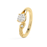 0.775 TCW Round Toi Et Moi Lab Grown Diamond Engagement Ring