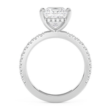 Princess Hidden Halo & Pave Lab Grown Diamond Engagement Ring