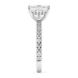 Princess Hidden Halo & Pave Lab Grown Diamond Engagement Ring