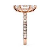 Marquise Hidden Halo & Pave Lab Grown Diamond Engagement Ring