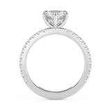 Marquise Hidden Halo & Pave Lab Grown Diamond Engagement Ring