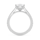 Marquise Pave Cathedral Lab Grown Diamond Engagement Ring