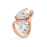 4 TCW Pear & Round Toi Et Moi Lab Grown Diamond Engagement Ring
