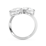 4 TCW Pear & Round Toi Et Moi Lab Grown Diamond Engagement Ring