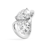 4 TCW Pear & Round Toi Et Moi Lab Grown Diamond Engagement Ring