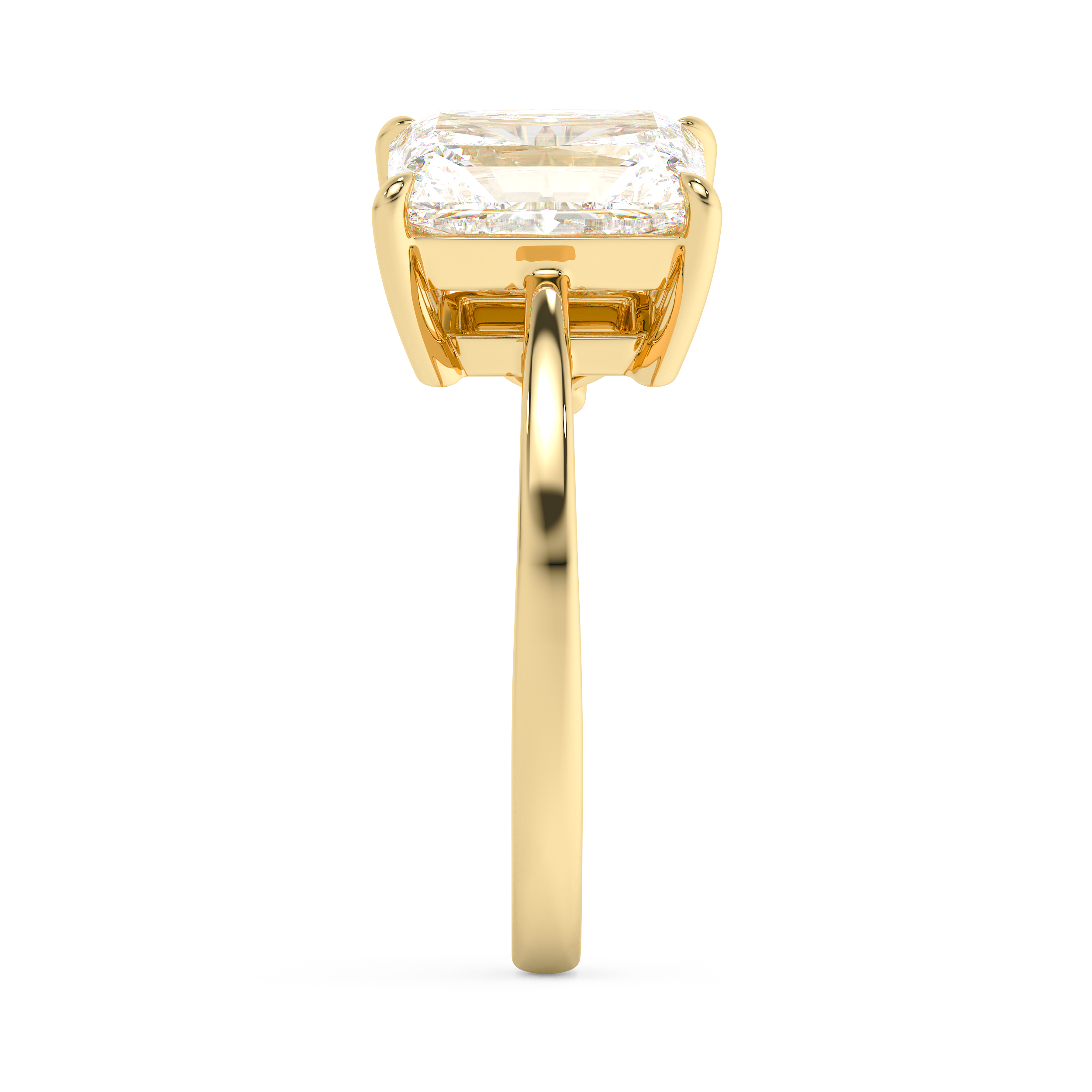 4.75 TCW Radiant & Heart Toi Et Moi Lab Grown Diamond Engagement Ring