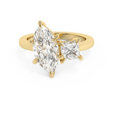 3 TCW Marquise & Princess Toi Et Moi Lab Grown Diamond Engagement Ring