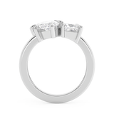 3 TCW Marquise & Princess Toi Et Moi Lab Grown Diamond Engagement Ring