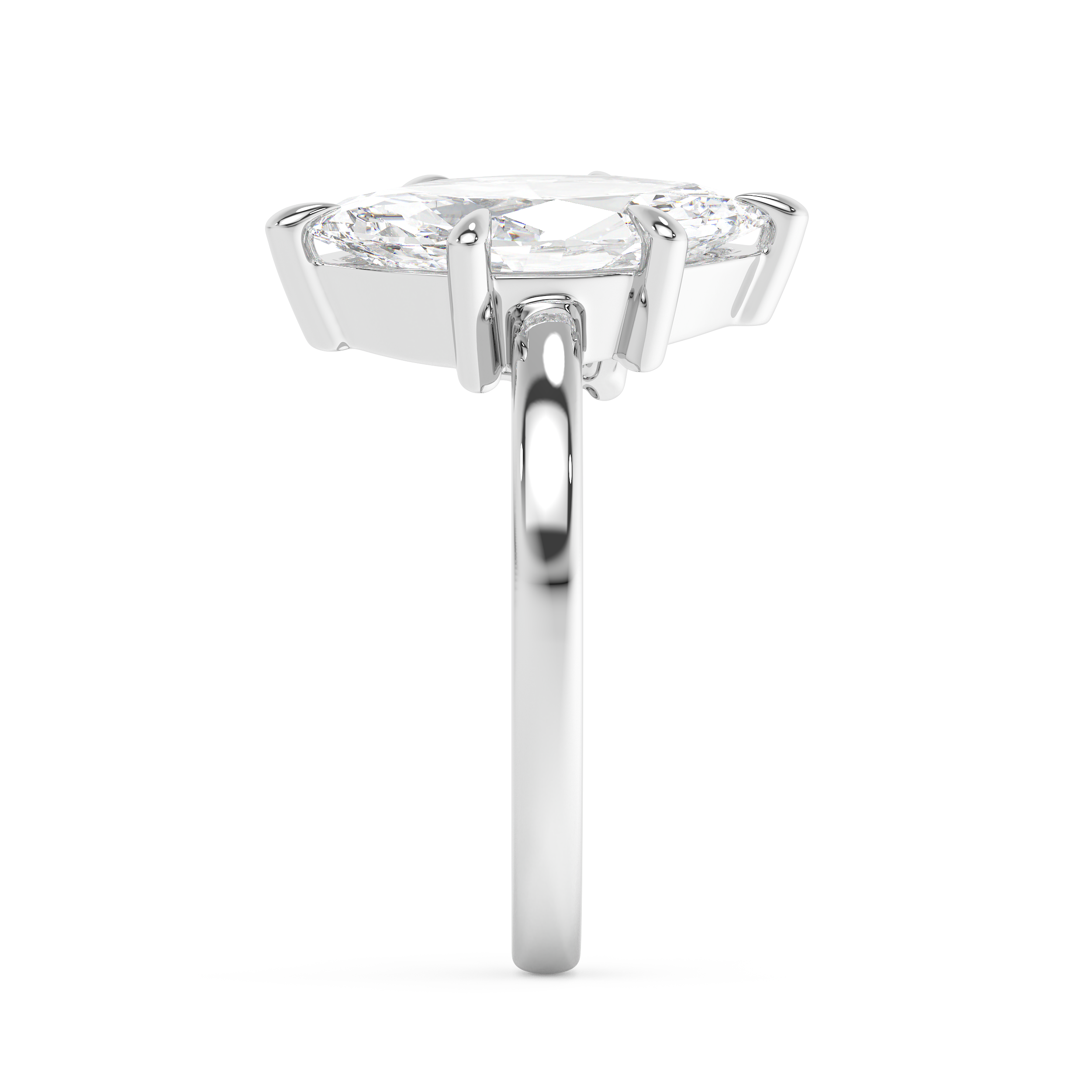 3 TCW Marquise & Princess Toi Et Moi Lab Grown Diamond Engagement Ring