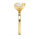 3.75 TCW Asscher & Oval Toi Et Moi Lab Grown Diamond Engagement Ring