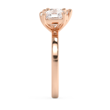 3.75 TCW Asscher & Oval Toi Et Moi Lab Grown Diamond Engagement Ring