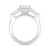 Oval Three Stone Lab Grown Diamond Engagement Ring