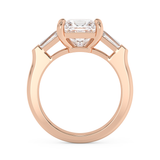 Princess Three Stone Lab Grown Diamond Engagement Ring
