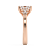 Princess Three Stone Lab Grown Diamond Engagement Ring