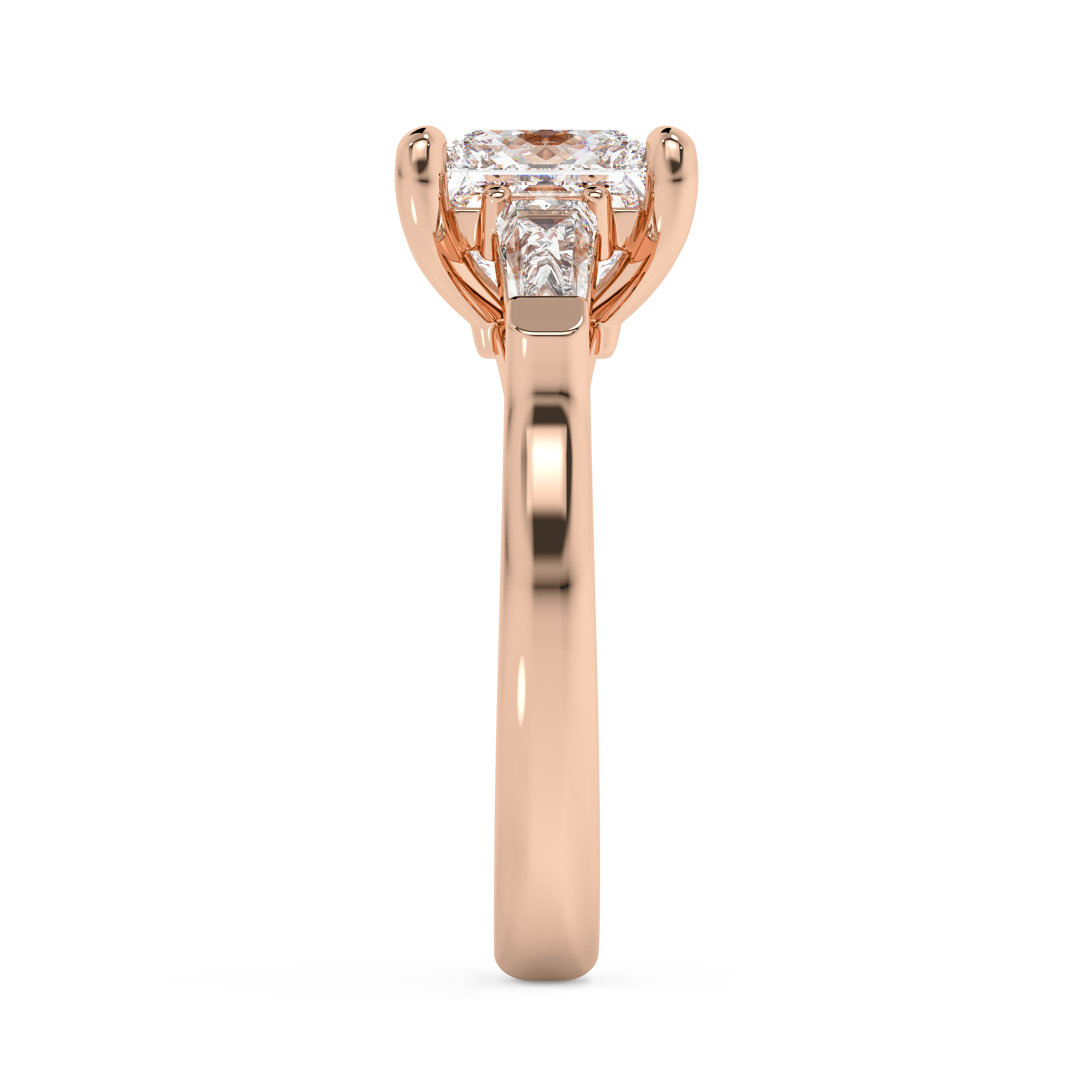 Princess Three Stone Lab Grown Diamond Engagement Ring