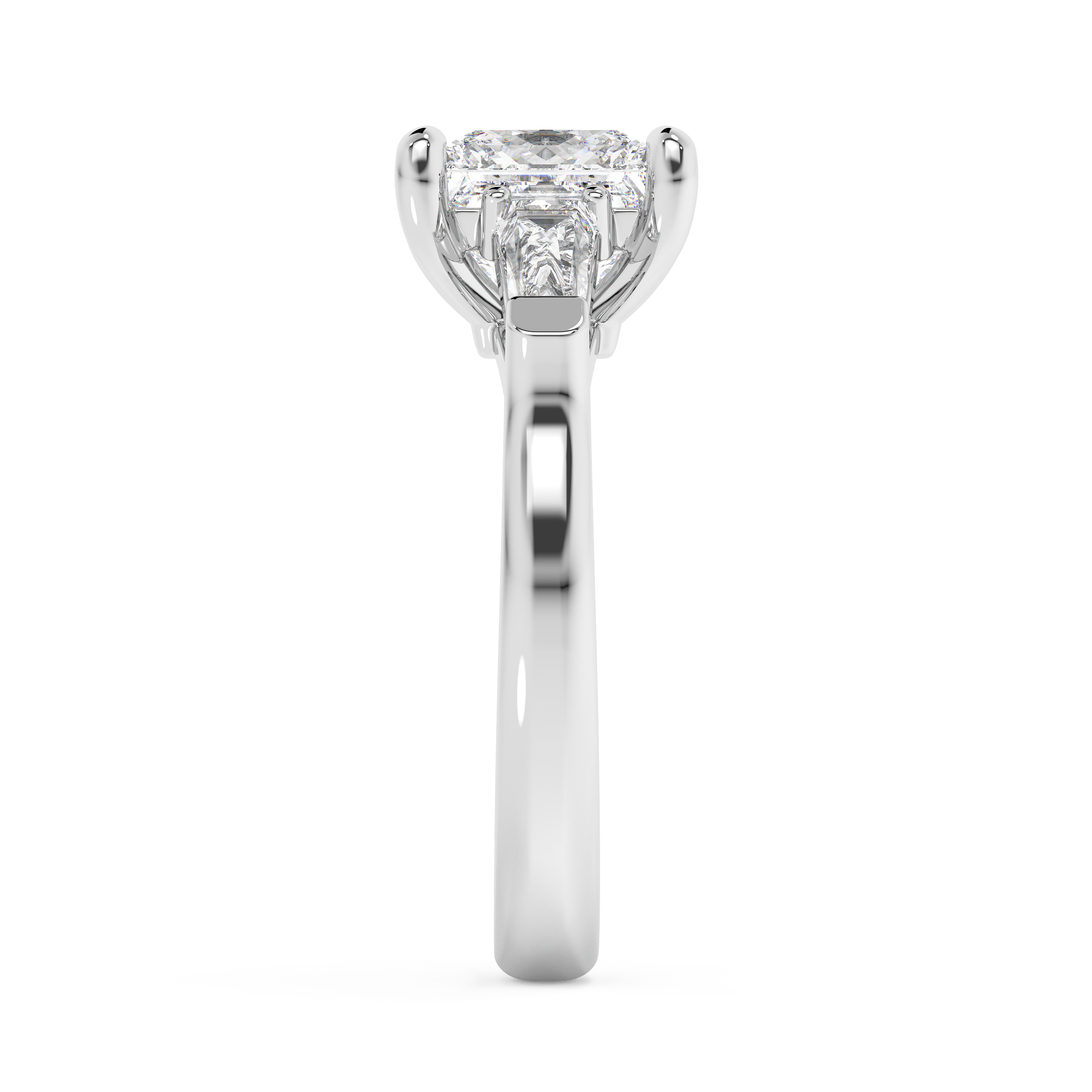 Princess Three Stone Lab Grown Diamond Engagement Ring