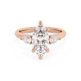 Marquise Three Stone Lab Grown Diamond Engagement Ring