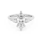 Marquise Three Stone Lab Grown Diamond Engagement Ring
