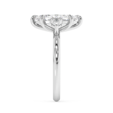 Marquise Three Stone Lab Grown Diamond Engagement Ring