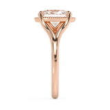 Oval Solitaire Split Shank Lab Grown Diamond Engagement Ring