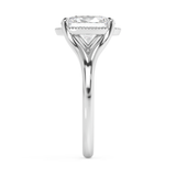 Oval Solitaire Split Shank Lab Grown Diamond Engagement Ring