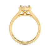Marquise Solitaire Split Shank Lab Grown Diamond Engagement Ring
