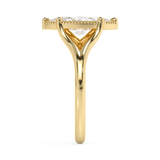 Marquise Solitaire Split Shank Lab Grown Diamond Engagement Ring